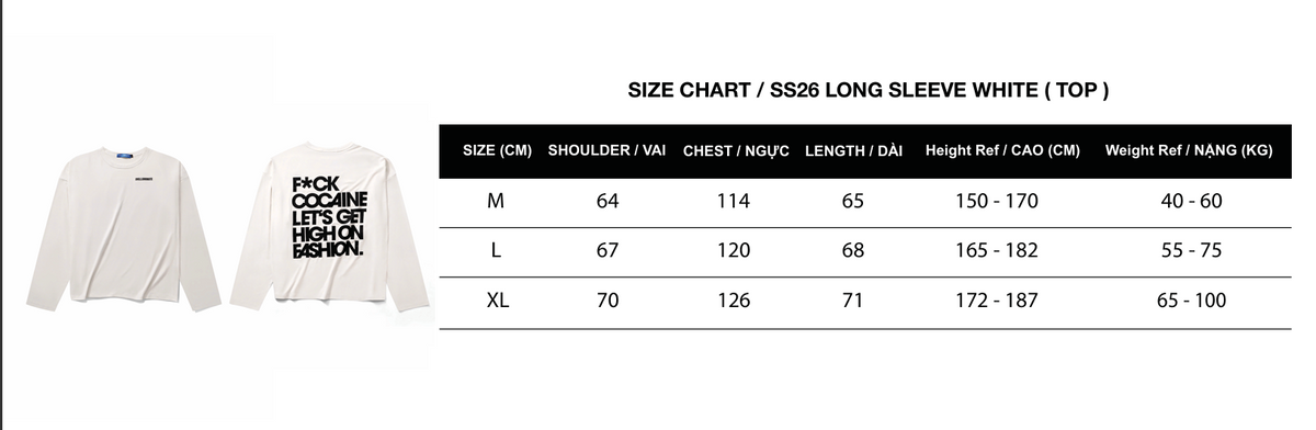 SS26 LONG SLEEVE ( WHITE )