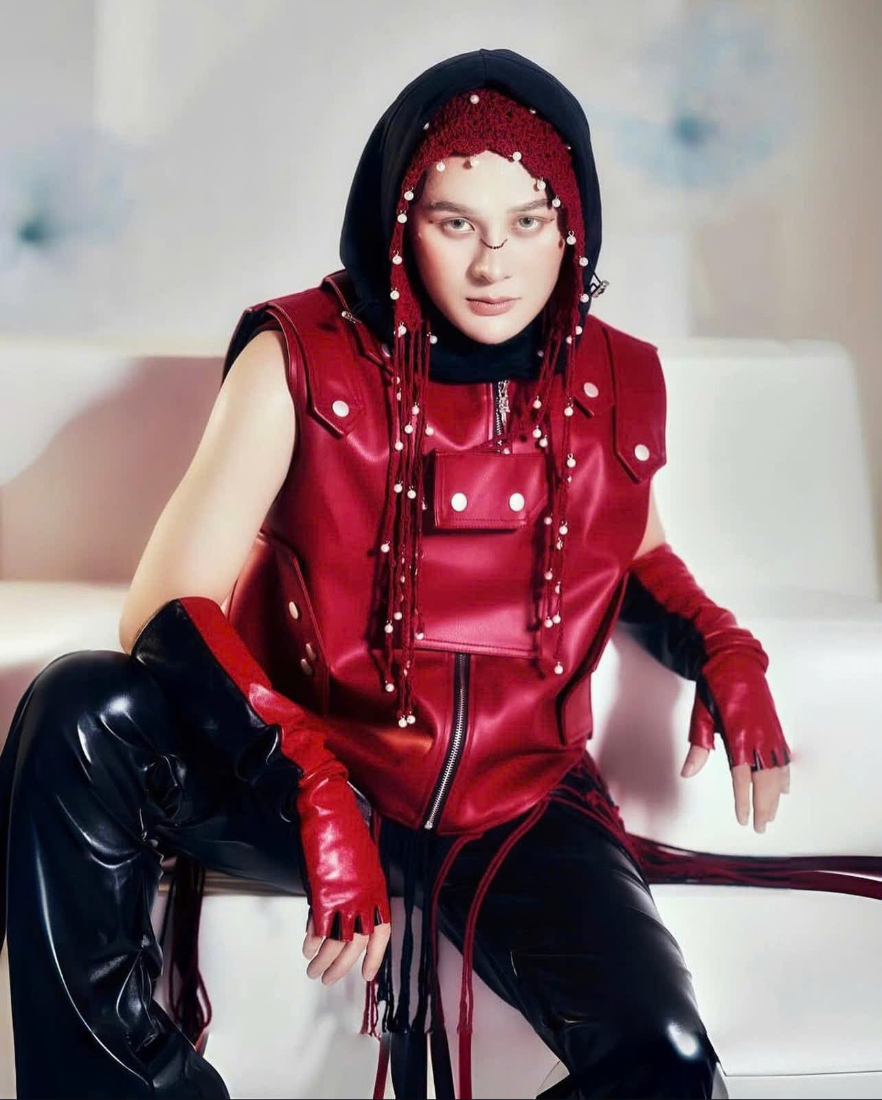 LEATHER BULLETPROOF GILE (Red)