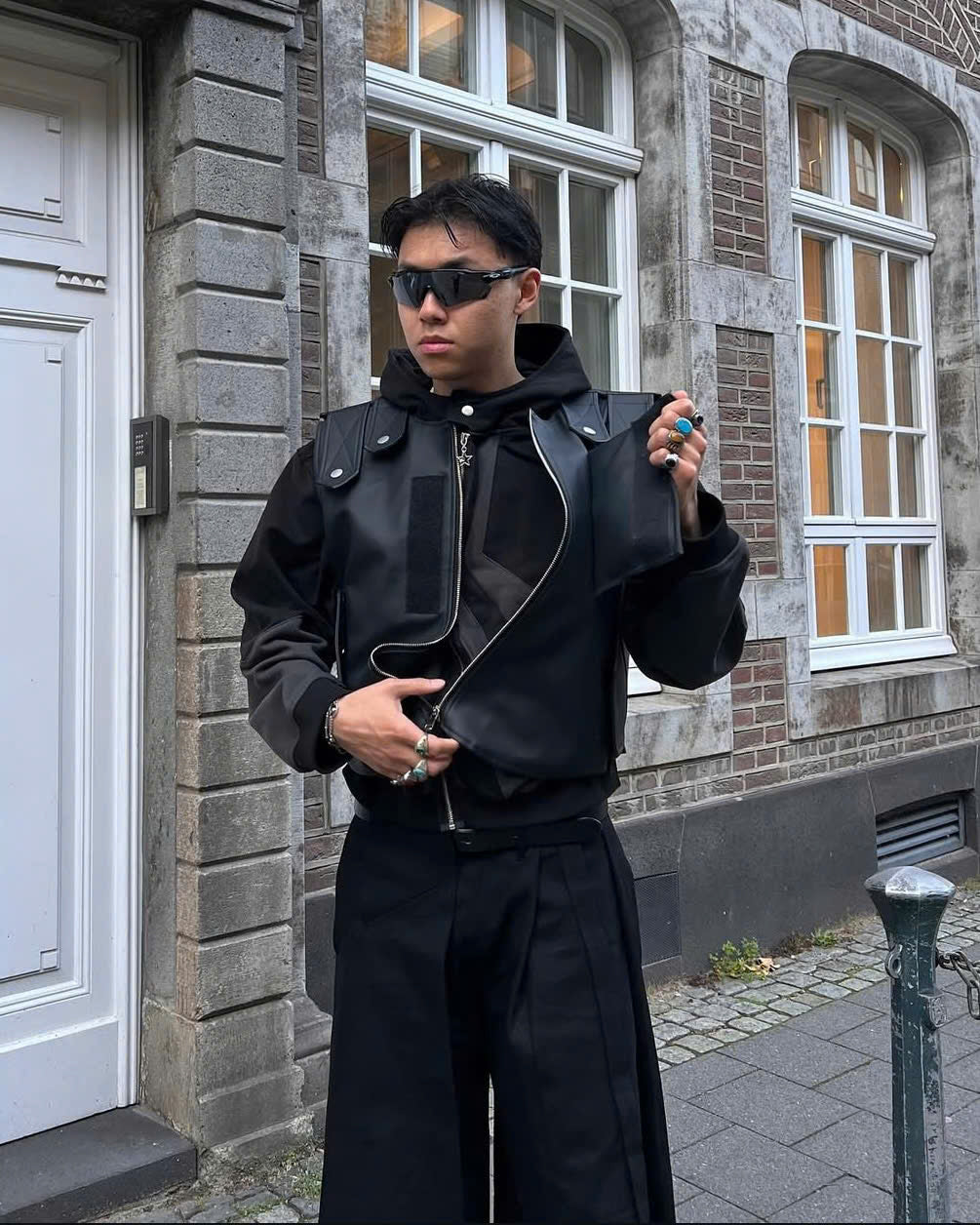 LEATHER BULLETPROOF GILE (Black)