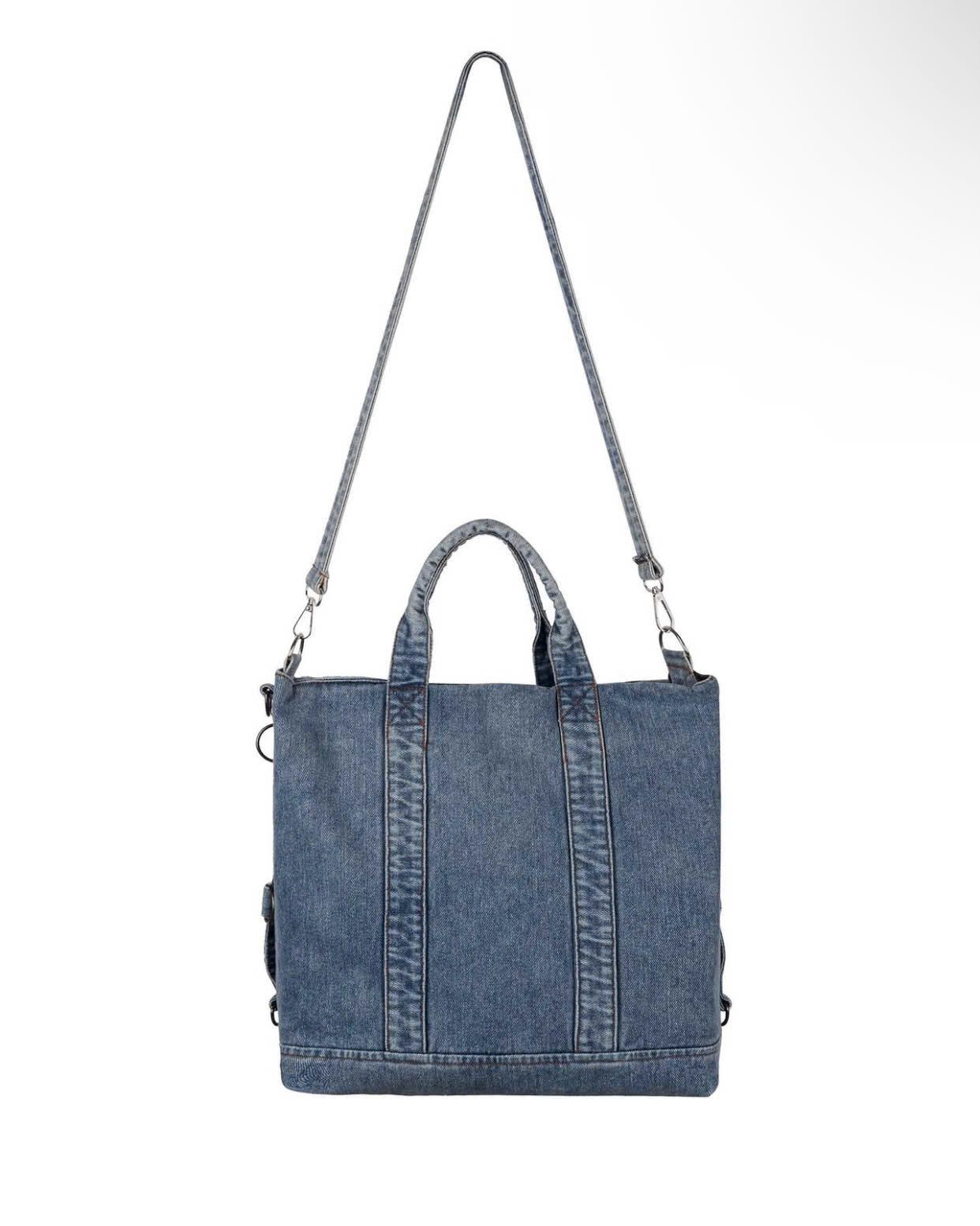 WASH-DENIM SHOULDER BAG (Blue)