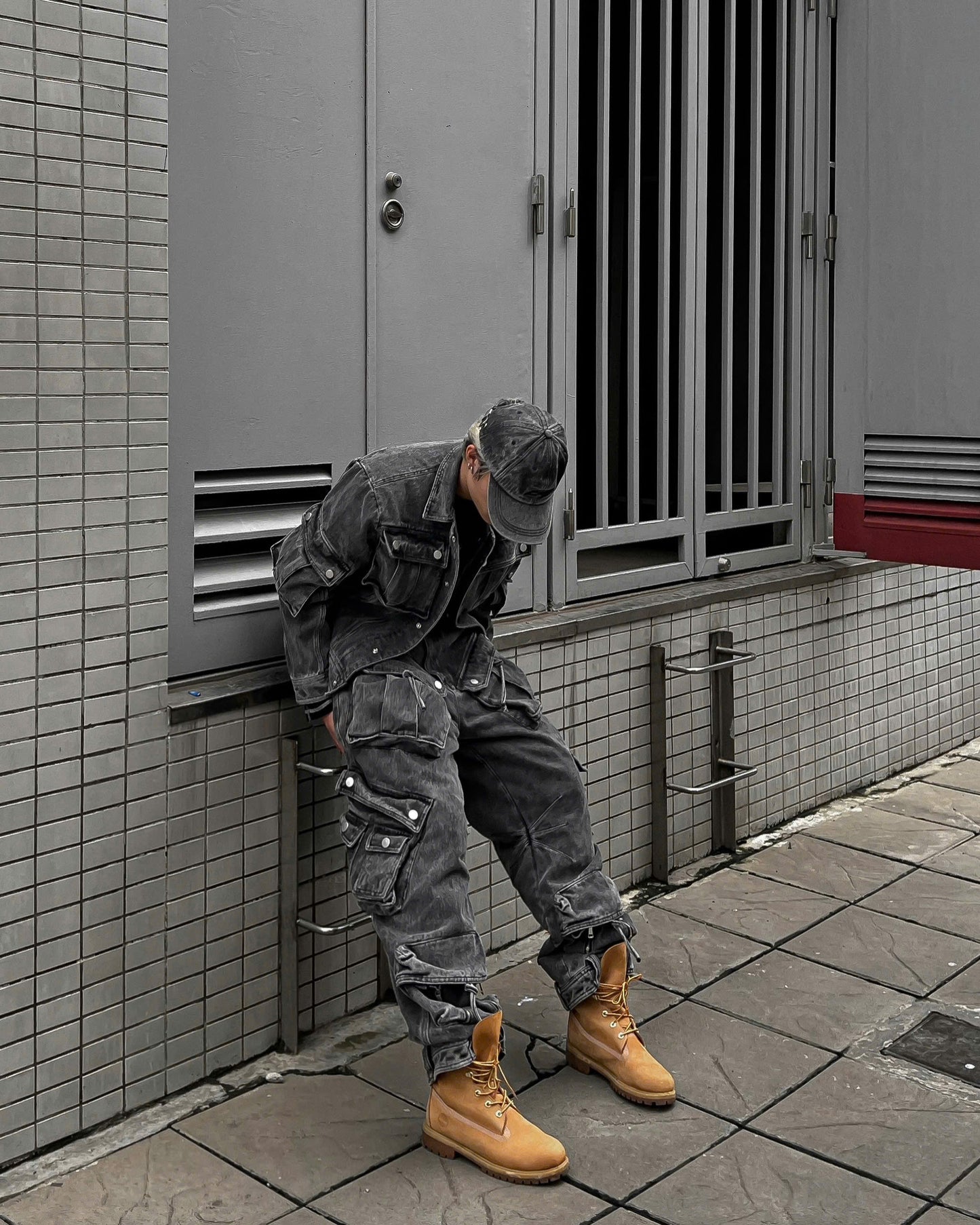 WASH-DENIM JACKET QUAD POCKET (Ver.2)