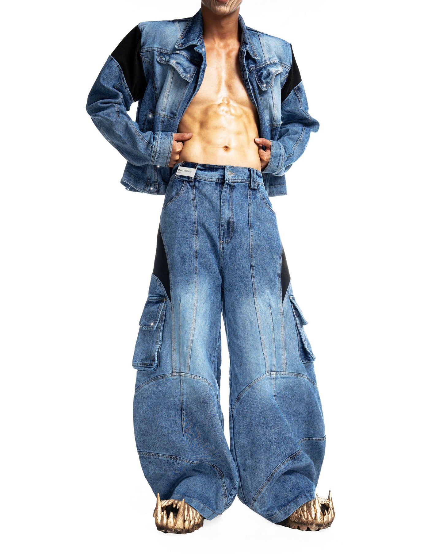 BALANCE KEPPER BLUE DENIM PANTS