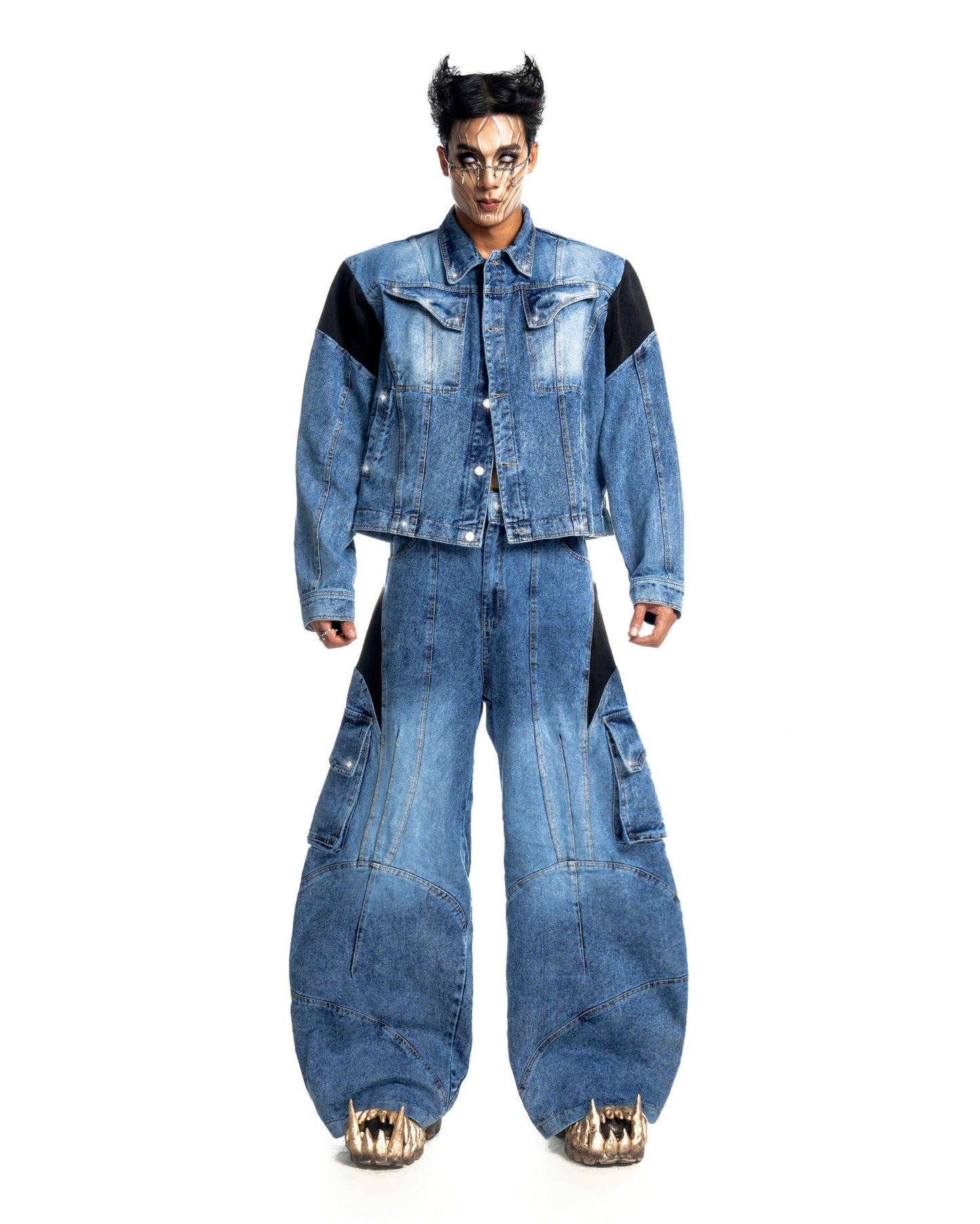 BALANCE KEPPER BLUE DENIM PANTS