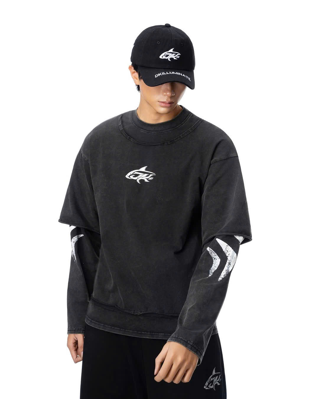 DOUBLE LAYER WASHED LONGSLEEVE