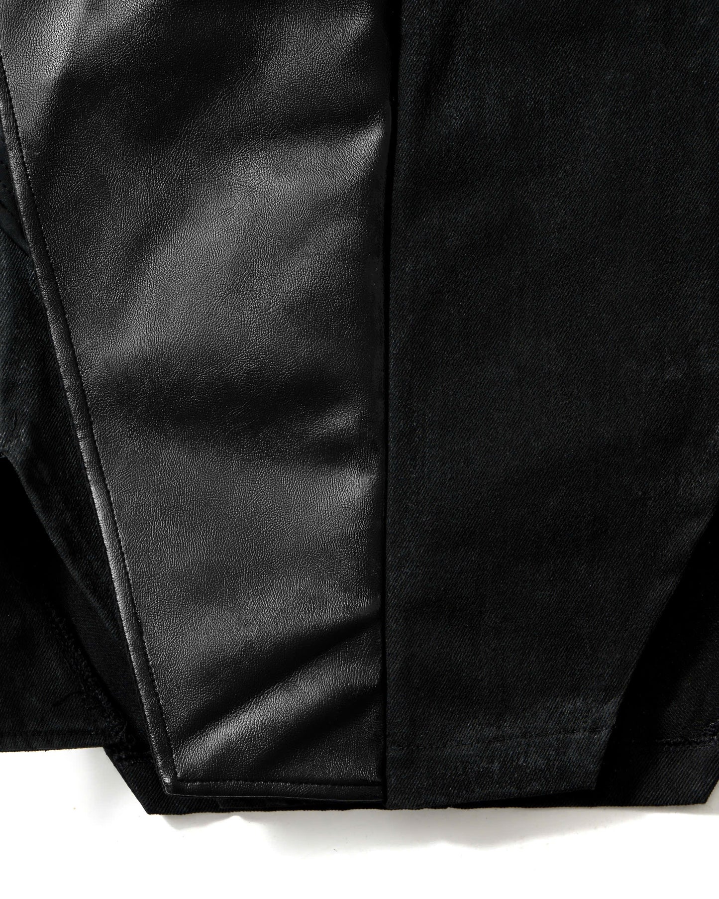 SHADOW WAX LEATHER SHORTS