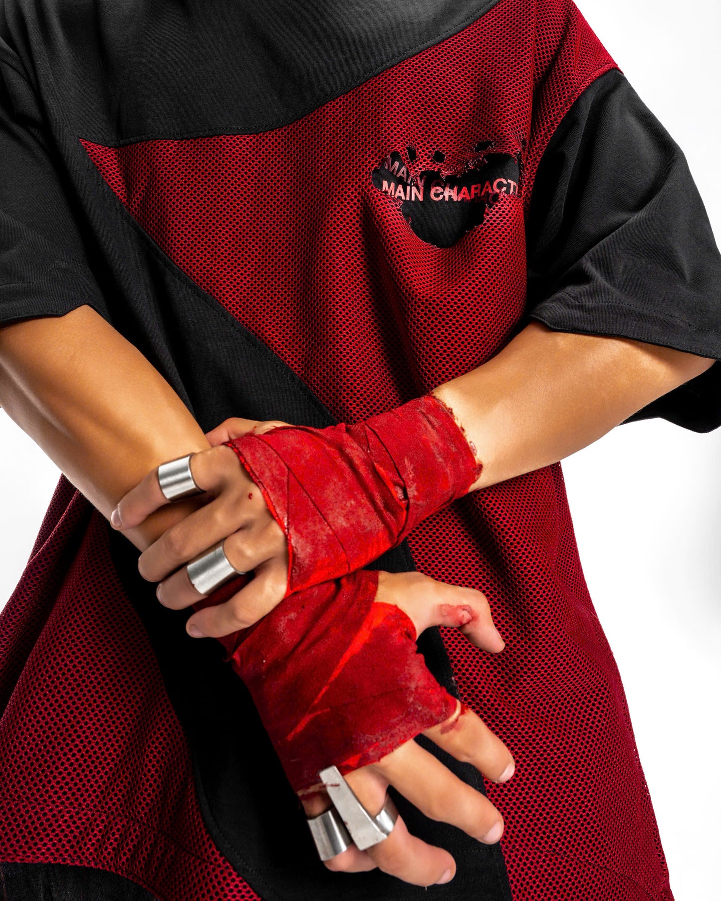BURNT MESH T-SHIRT