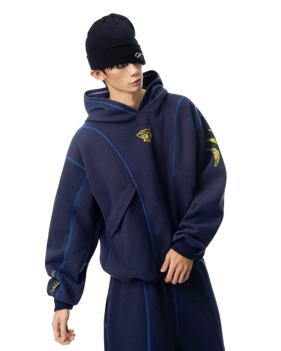 SHARK NAVY HOODIE