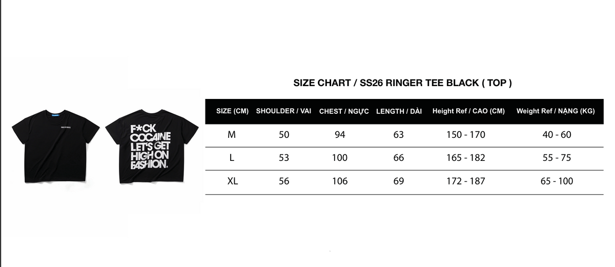 SS26 RINGER TEE ( BLACK )