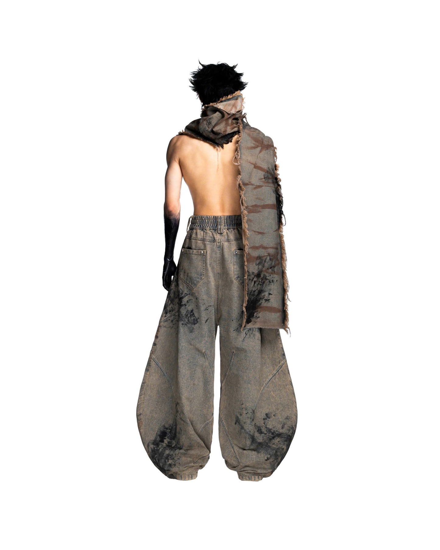 MUD-STAINED DENIM PANTS (Limited)