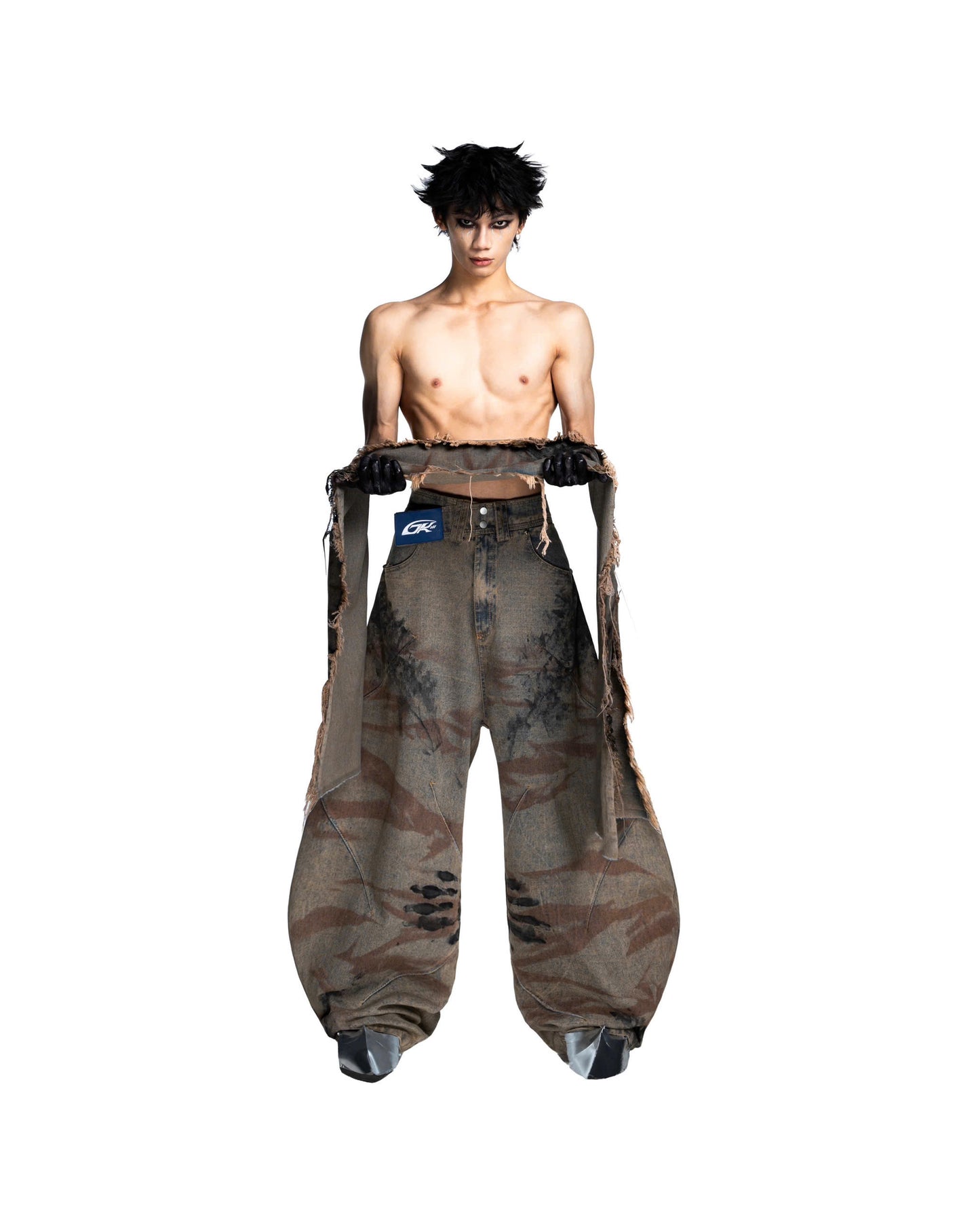 MUD-STAINED DENIM PANTS (Limited)