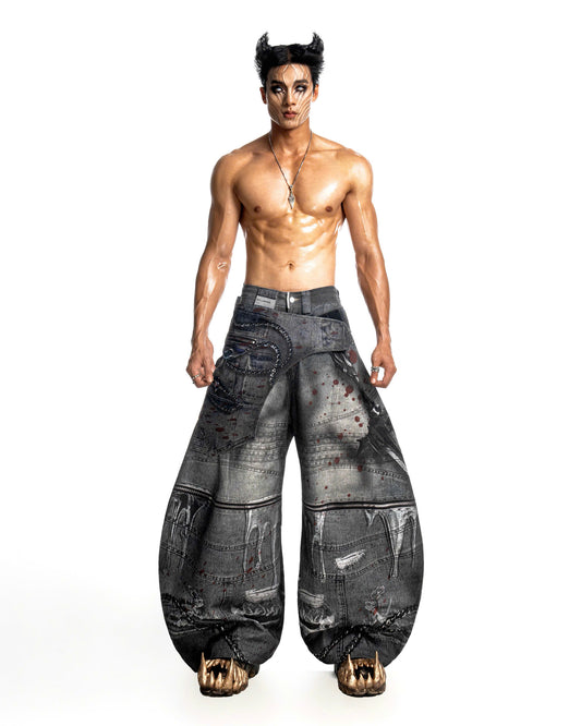 THUNDERFORGED PRINTED DENIM PANTS