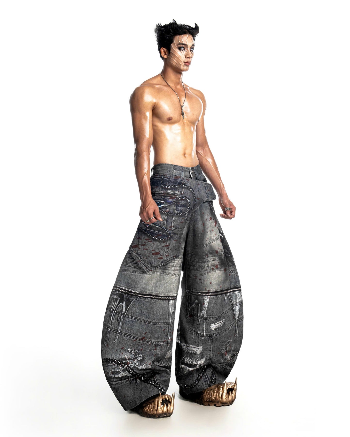 THUNDERFORGED PRINTED DENIM PANTS