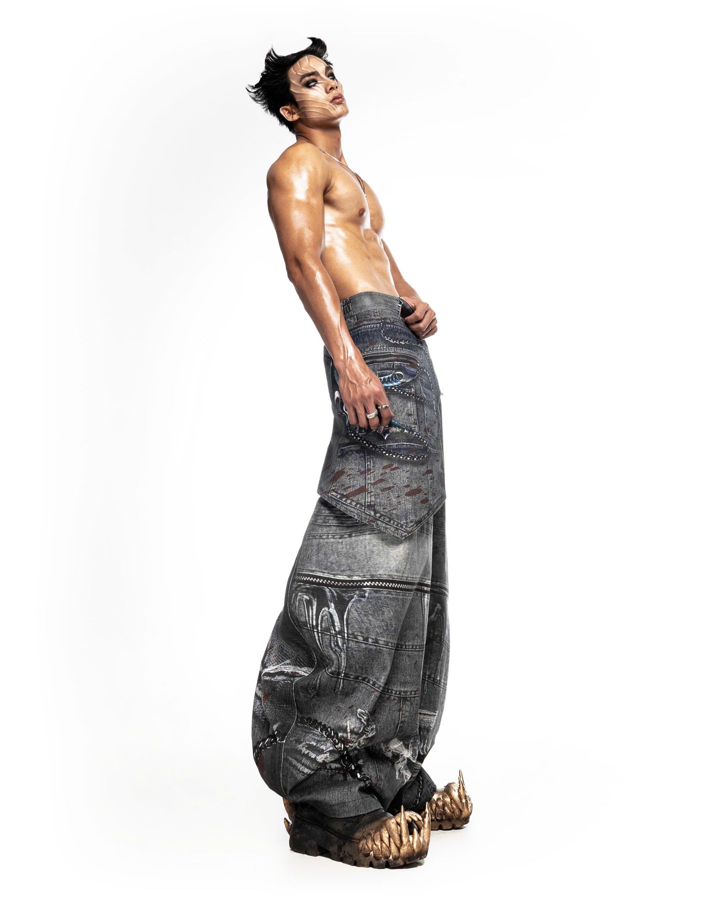THUNDERFORGED PRINTED DENIM PANTS