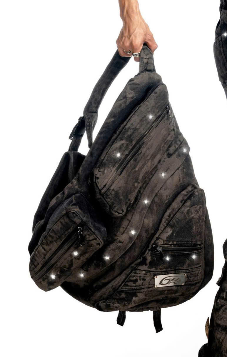 FALLEN LUXERIS MUDDY DENIM SHOULDER BAG
