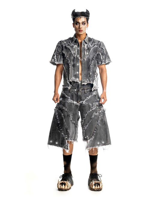 PUNISHER SCARRED HORNED SHORTS