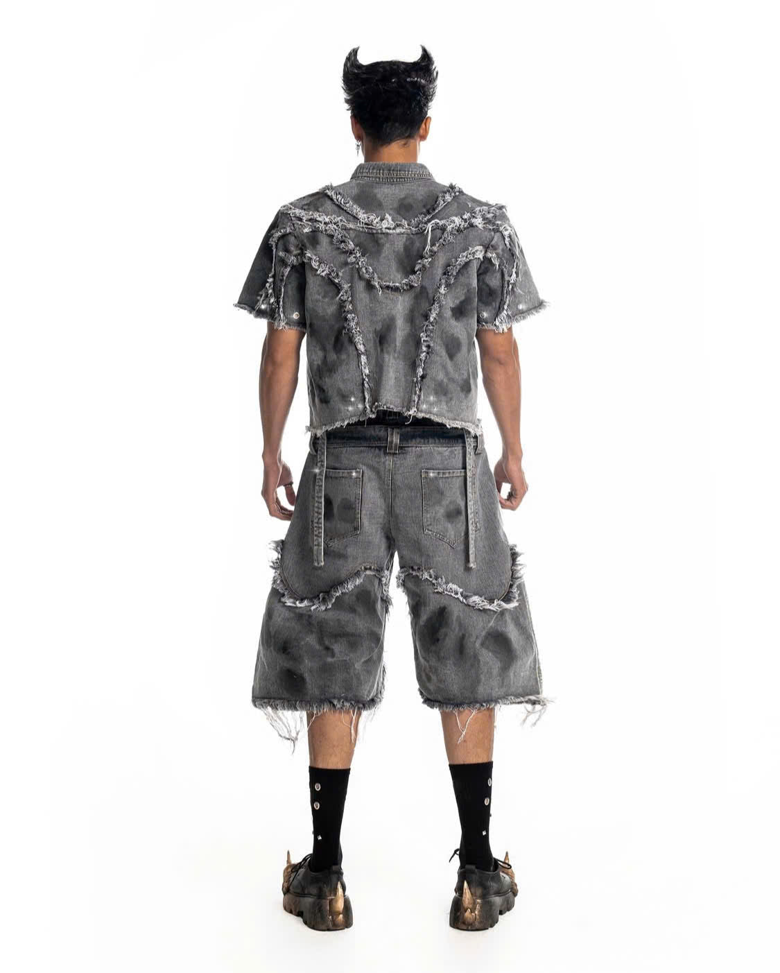 PUNISHER SCARRED HORNED SHORTS