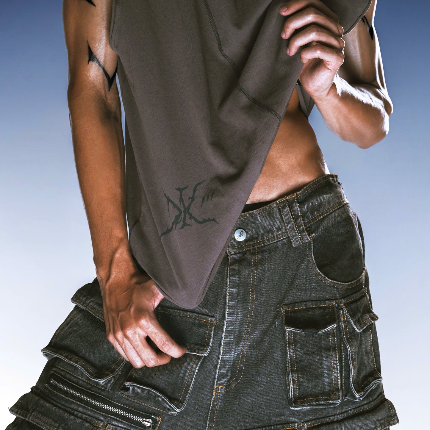 CROSS DUALITY TANKTOP (Grey)