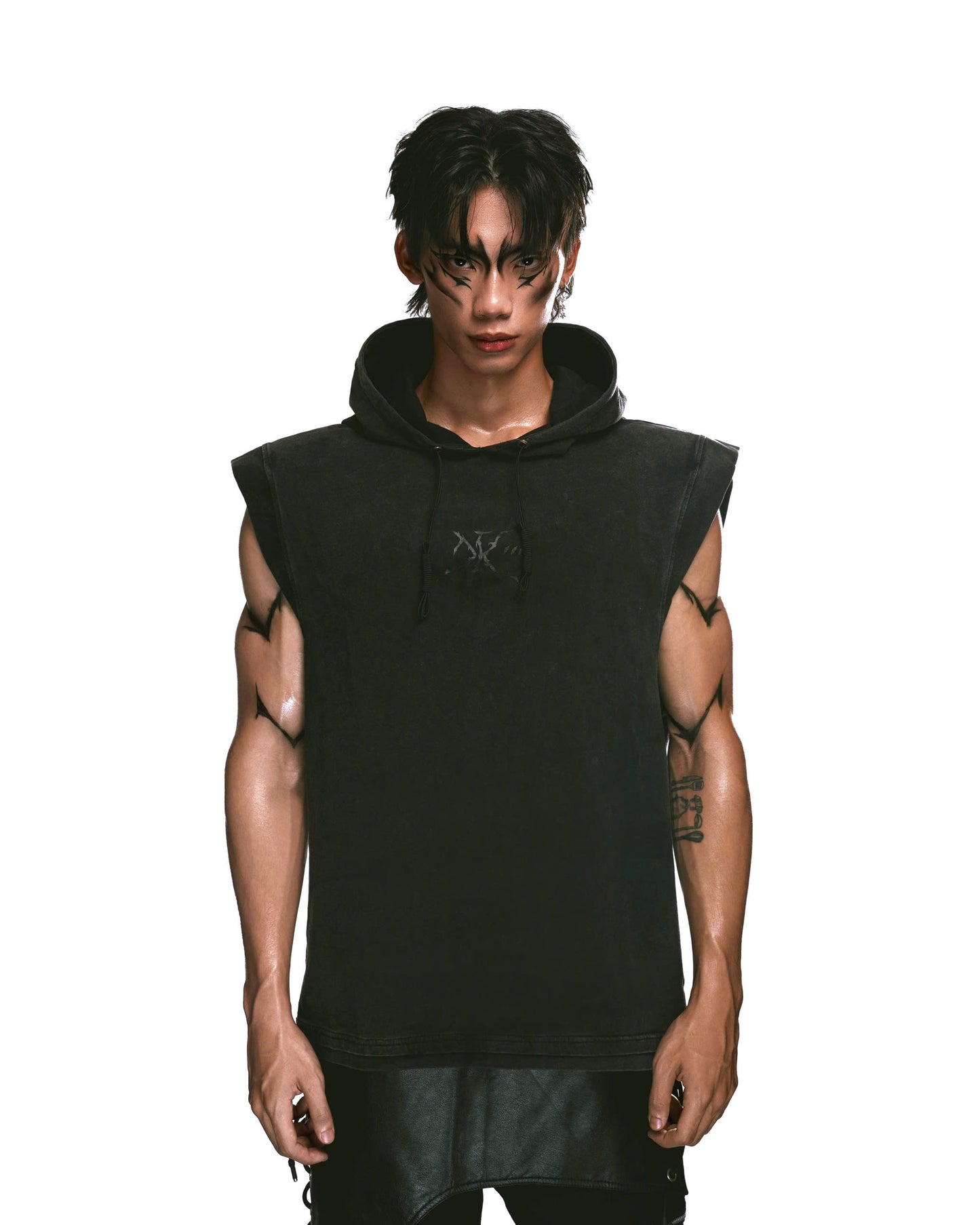 BLACK SAIYAN TANKTOP HOODIE