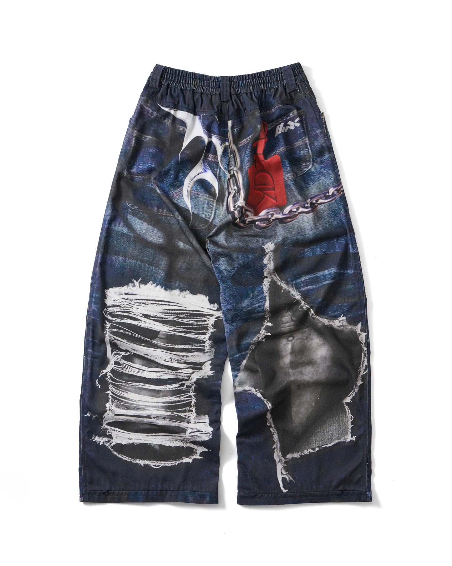 DTG PRINTED DENIM PANTS