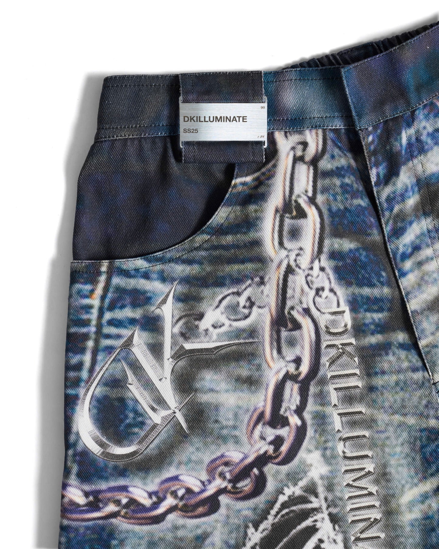 DTG PRINTED DENIM PANTS