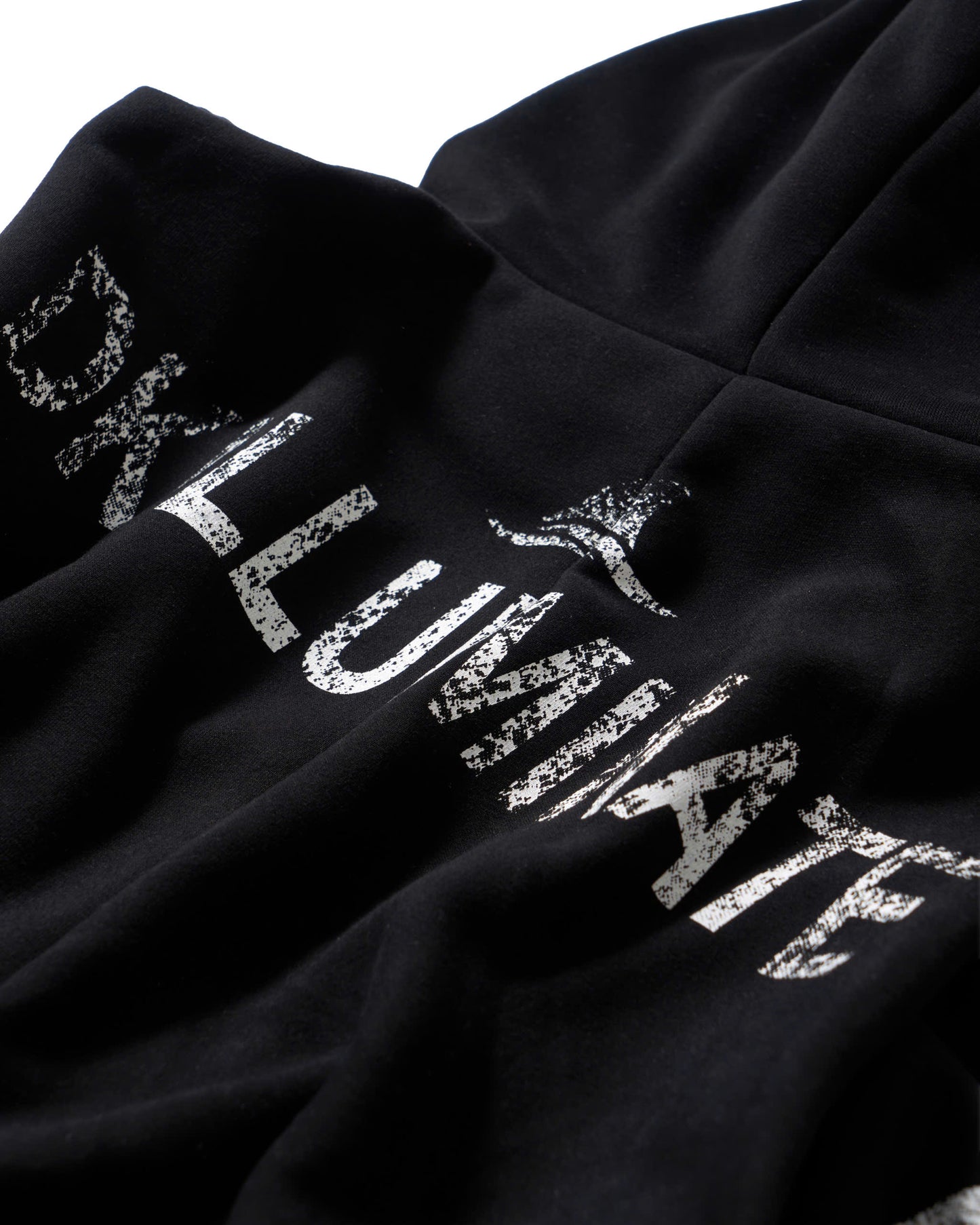 ZIP-UP BLACK HOODIE