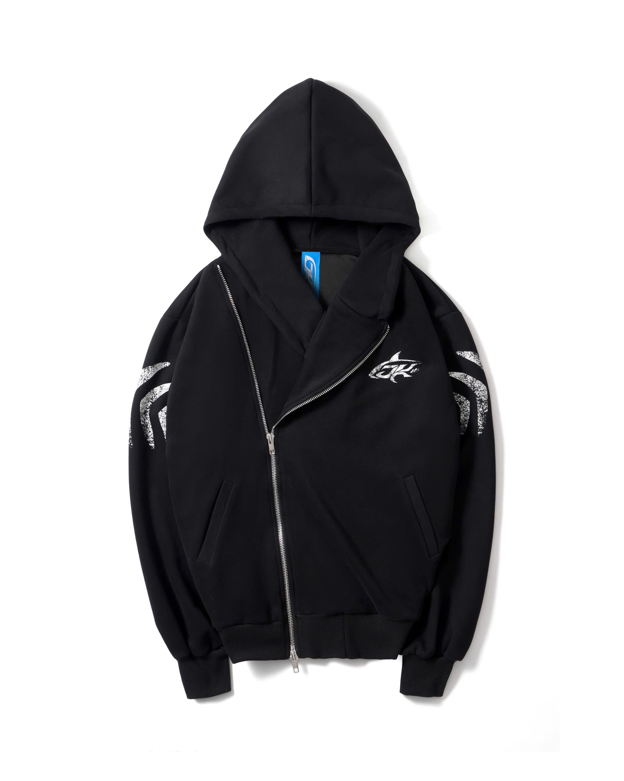 ZIP-UP BLACK HOODIE – DKILLUMINATE WORLDWIDE