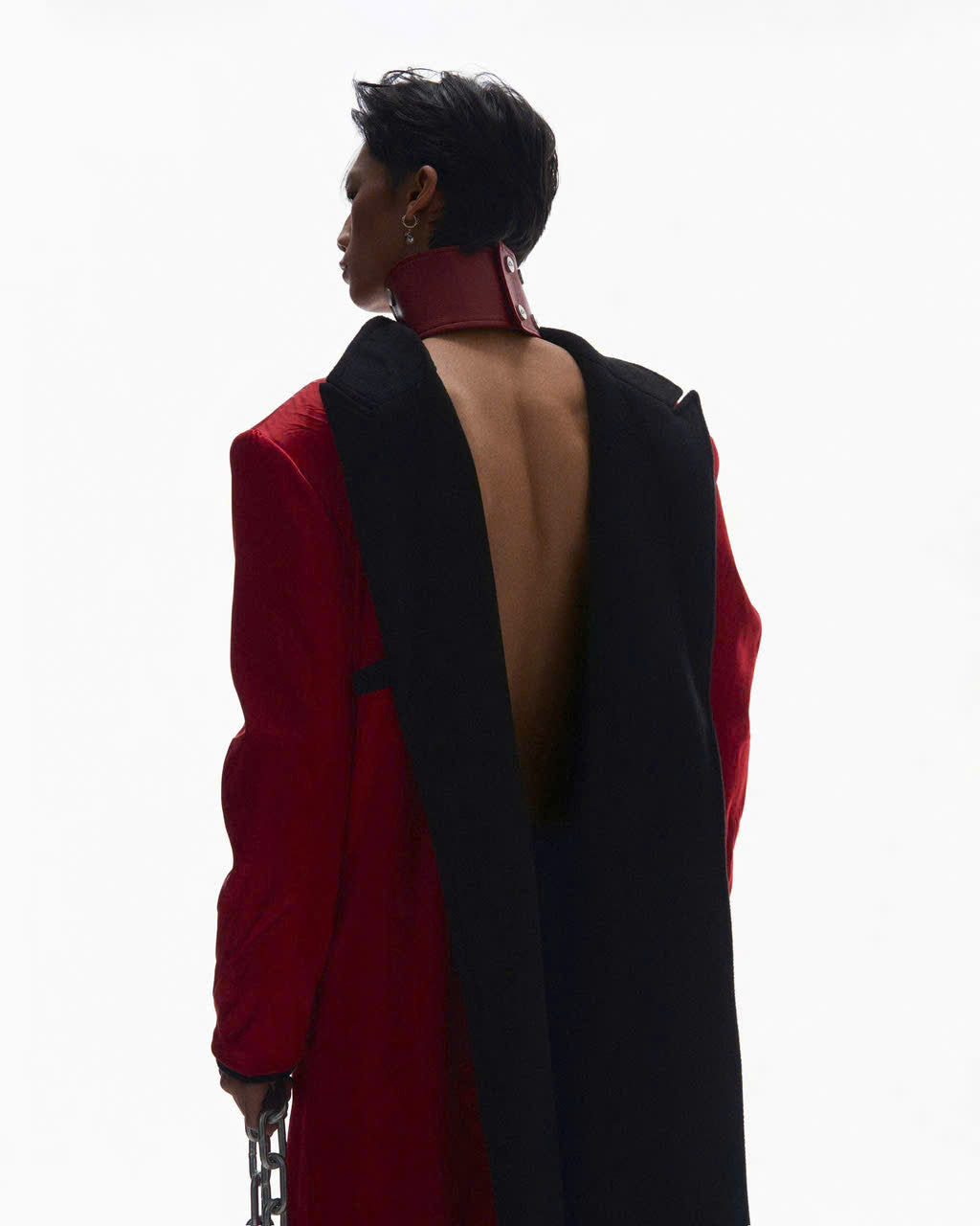 FITTED LONG WOOL COAT